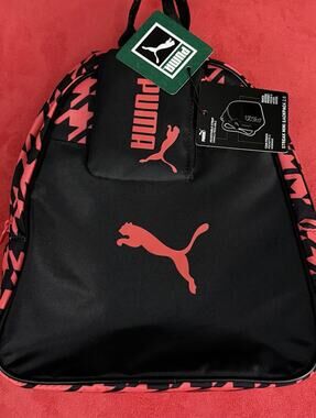 PUMA Streak Mini Backpack 2.0 Black Pink Small Coin Bag /Pouch NWT